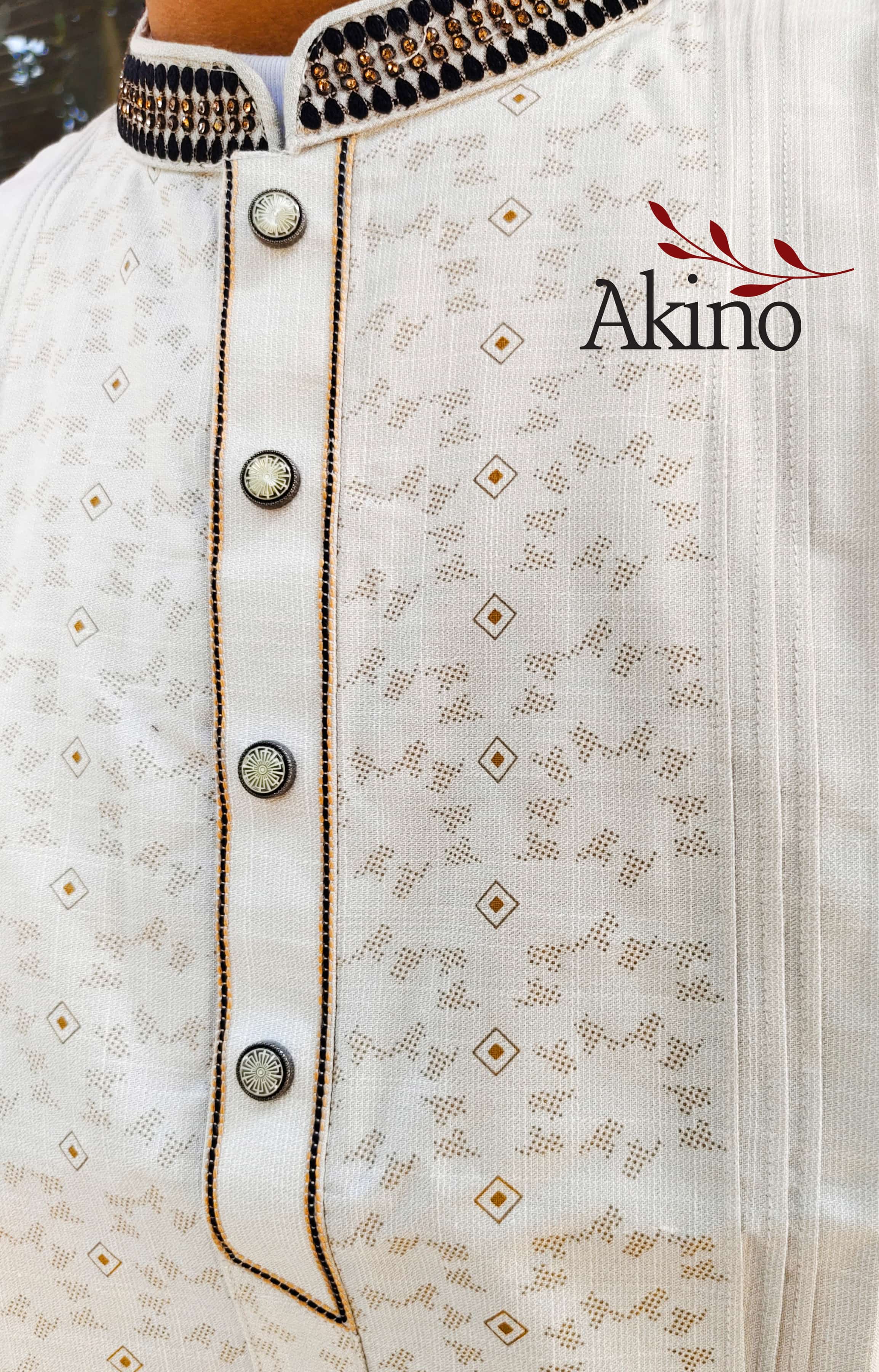 AKINO-SIGNATURE Pakistani Cotton Panjabi - View 1 - Premium Panjabi by Akino