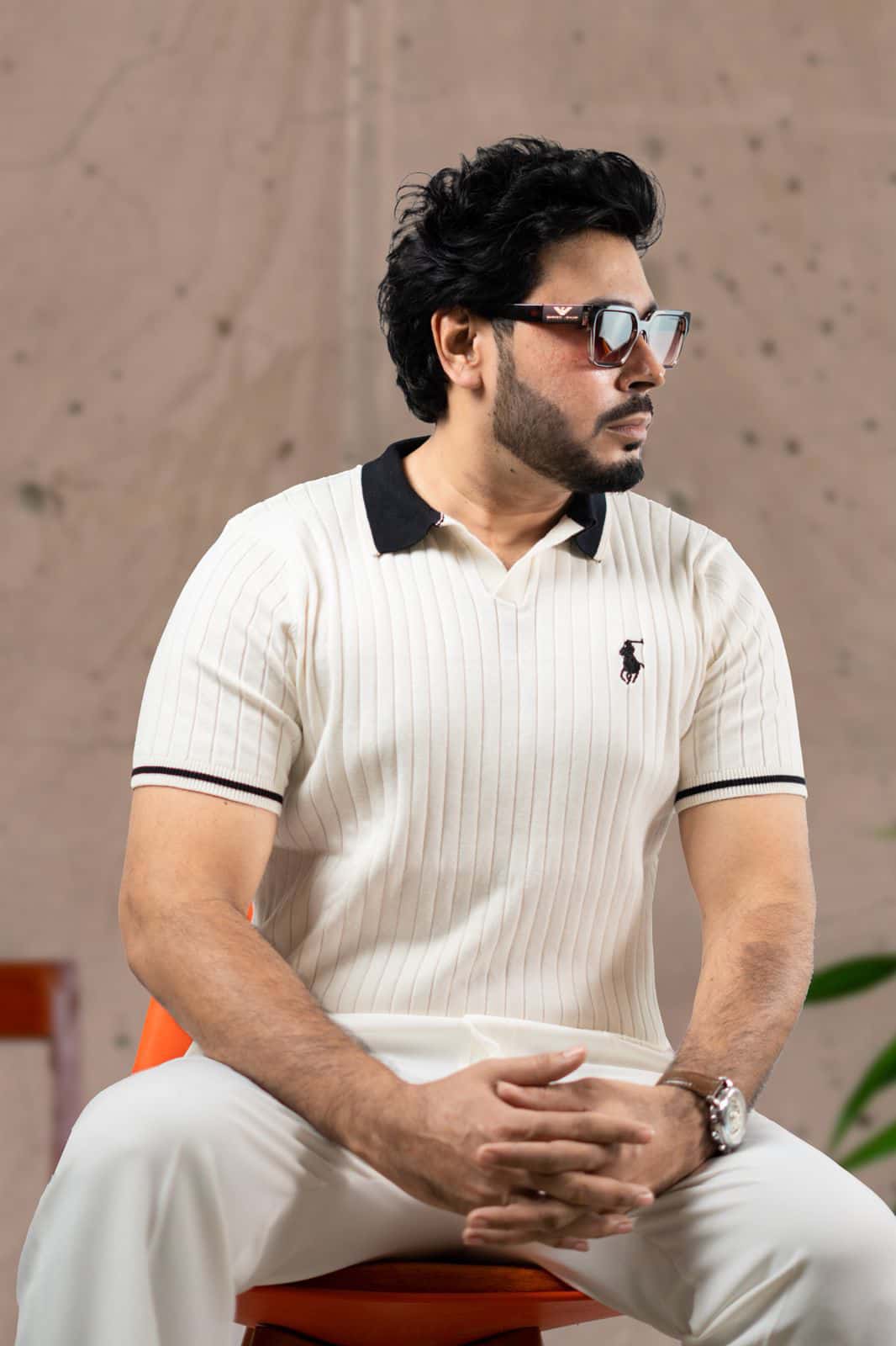 AKINO Premium Old Money Polo — Beige — Premium Polo by Akino — view 2