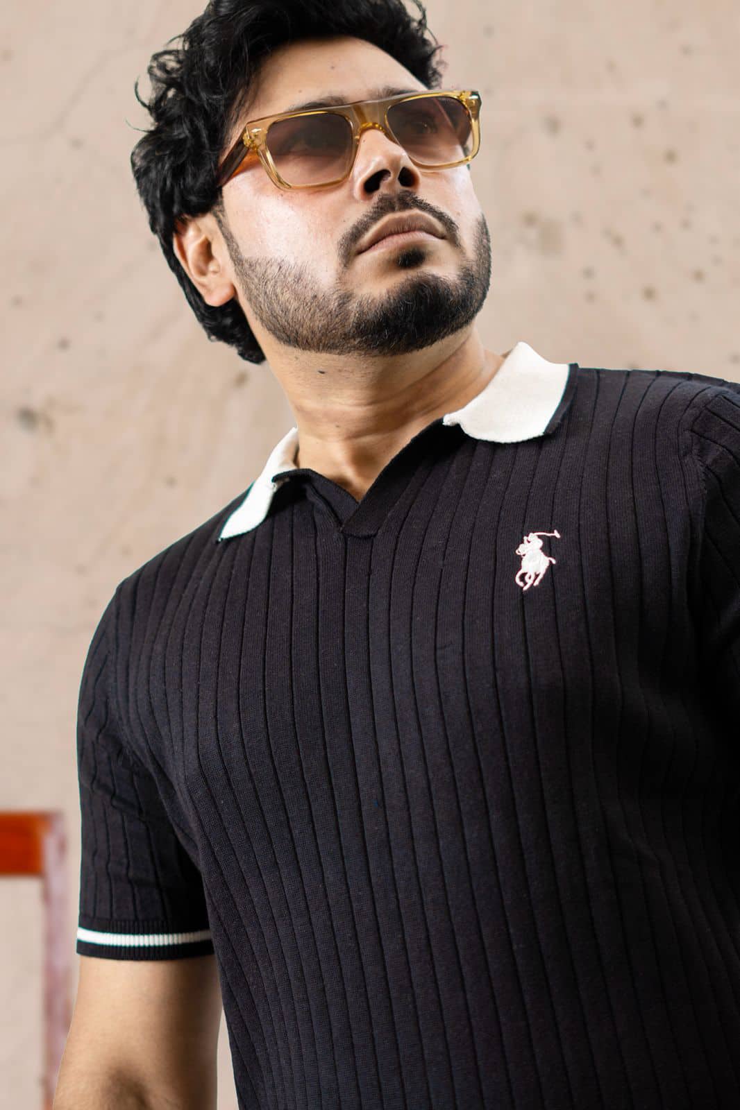 AKINO Premium Old Money Polo — Black — alternate view
