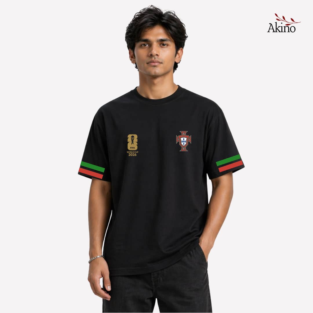 FIFA World Cup 2026 Jercy — Portugal (Black) — Premium Jercy by Akino — main